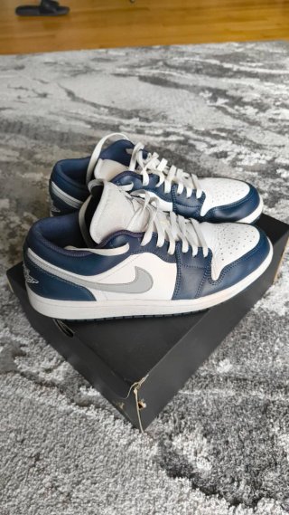 Nike Air Jordan low Scarpe Blu e Bianche