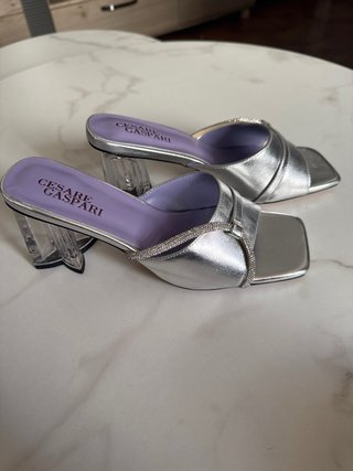 Sandalias Cesare Gaspari Plataforma Transparente