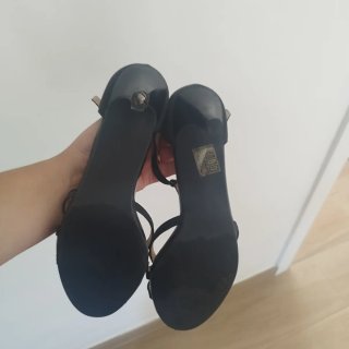 Sandalias de tacón negras