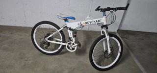 Bicicleta Montaña Plegable Blanca