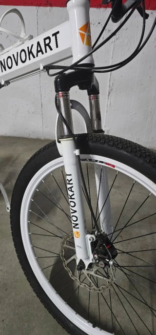 Bicicleta Montaña Plegable Blanca