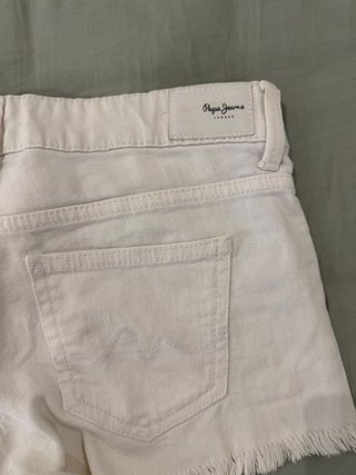 Pantalón corto Pepe Jeans beige mujer