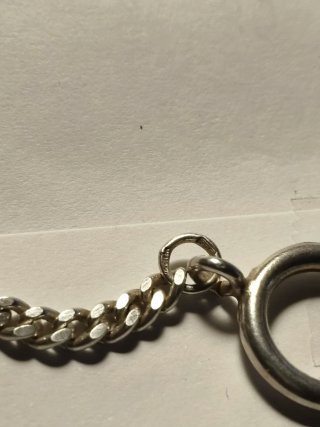 Cadena Reloj Bolsillo Plata Ley