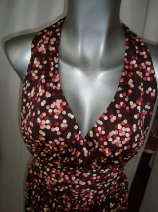 Vestido midi de Mango con cuello halter