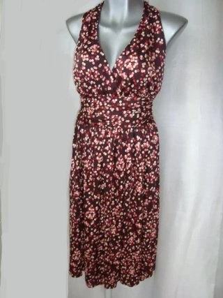 Vestido midi de Mango con cuello halter