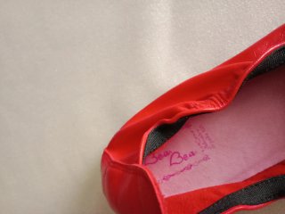 Manoletinas piel rojas T.39
