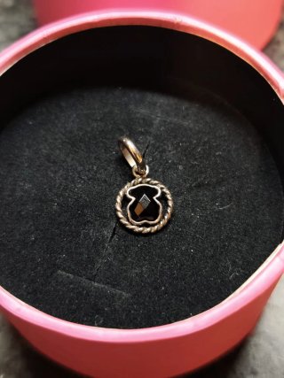 Colgante Oso Tous Plata Negro