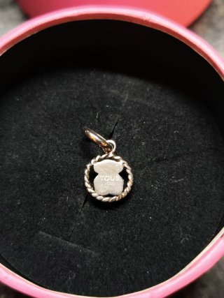 Colgante Oso Tous Plata Negro