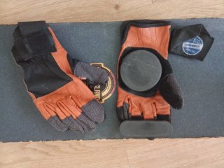 Longboard Downhill + Guantes