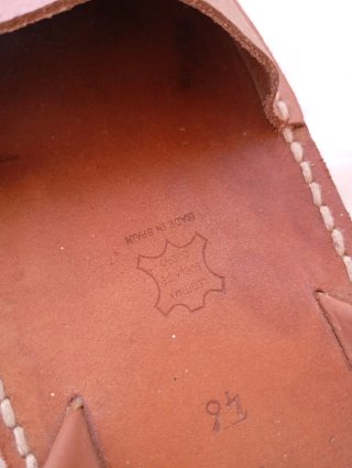 Sandalias Menorquinas Piel Marrón Hombre