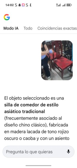 Silla Vintage Madera y Terciopelo Estilo Asiático