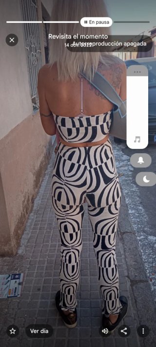 Conjunto Zara S Elástico Estampado Campana