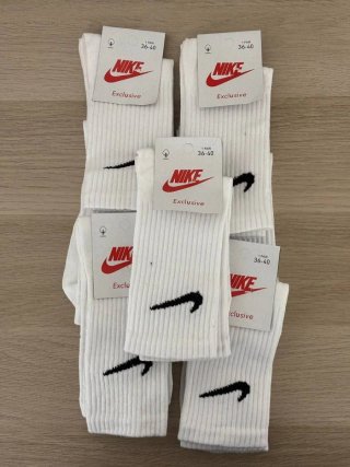 Pack 5 Calcetines Nike Blancos Talla 36-40