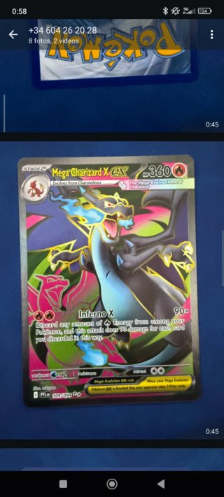 Carta Pokémon Mega Charizard X EX
