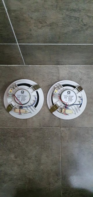 Altavoces de Techo Optimus Blancos (2 Unidades)