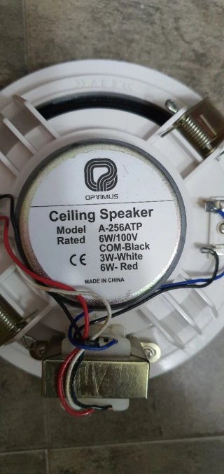 Altavoces de Techo Optimus Blancos (2 Unidades)
