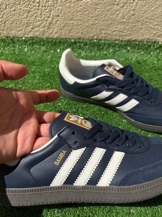 Adidas Samba Zapatillas Azul y Blanco