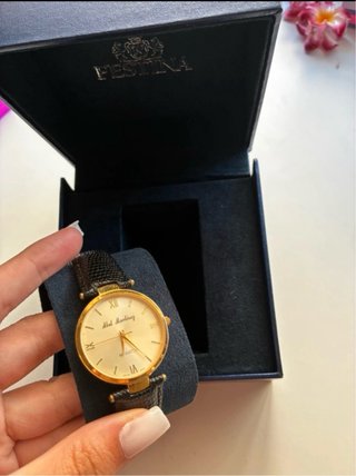 reloj Festina de cuarzo chapado en oro