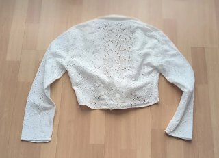 Camisa blanca bordada Zara