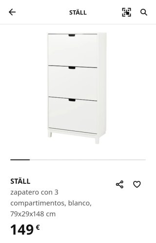 Zapatero IKEA STÄLL Roble Oscuro
