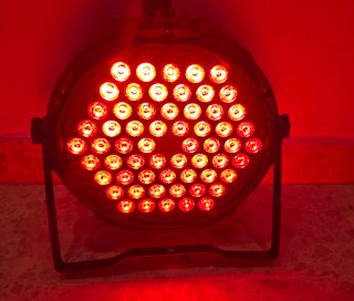 Foco PAR LED RGB grande 60Leds DMX, 7 canales