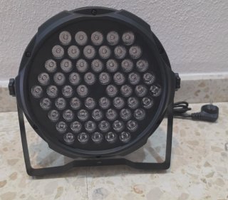 Foco PAR LED RGB grande 60Leds DMX, 7 canales
