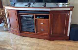 Mueble TV / Aparador Madera y Cristal