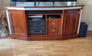 Mueble TV / Aparador Madera y Cristal