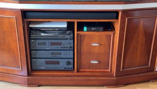 Mueble TV / Aparador Madera y Cristal