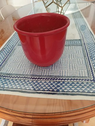 Macetero rojo