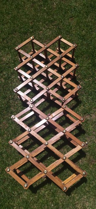 2 Botelleros de Madera Marrón,como nuevos