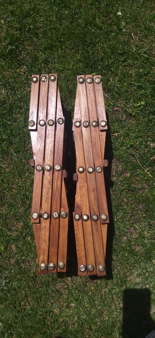 2 Botelleros de Madera Marrón,como nuevos