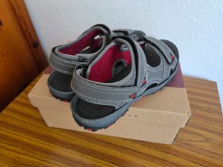 Sandalias UDOK Trekking Talla 40 Gris/Rojo