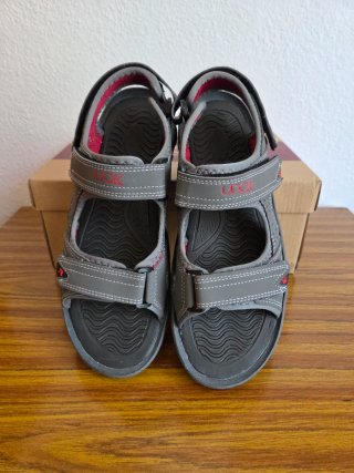 Sandalias UDOK Trekking Talla 40 Gris/Rojo