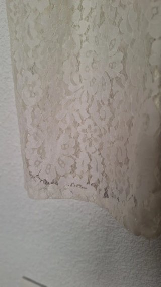 Pantalón blanco de encaje