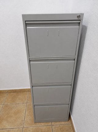 Archivador metálico 4 cajones gris