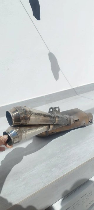 Tubo Escape Laser Doble Salida Suzuki gsxr 600 k6