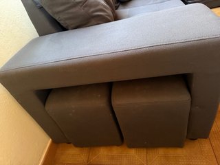 Sofá Cama Chaise Longue Gris