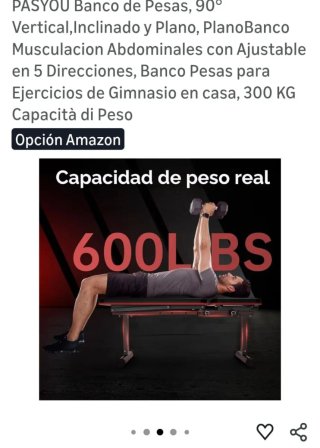 Banco Gimnasio Ajustable PASYOU 300KG