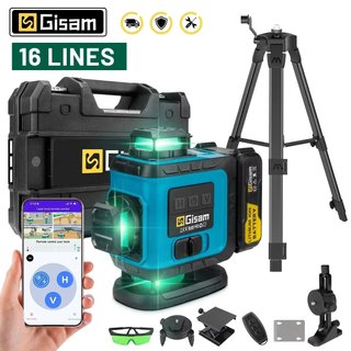 Nivel laser verde 4D 16 lineas 360