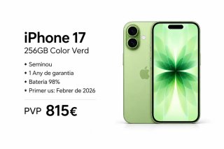 iPhone 17 256GB Verde Seminuevo