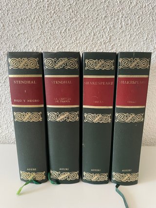 Literatura Clásica. Stendhal, Shakespeare. 4 tomos