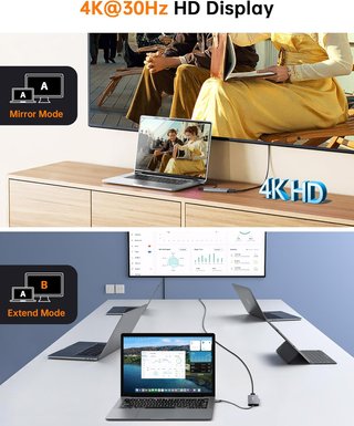 NOVOO Hub USB-C 5 en 1 Multipuerto