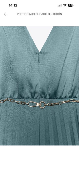 Vestido largo Zara verde