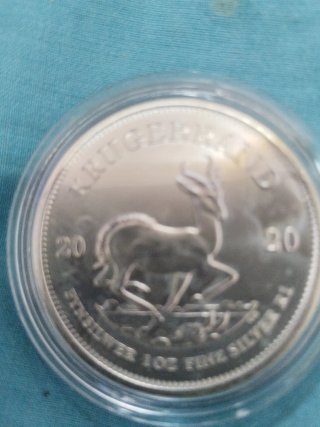 Moneda Krugerrand Plata 1oz 999