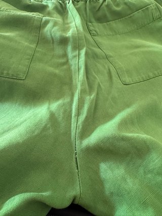 Pantalón Lino Verde Talla L