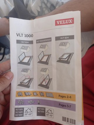 Ventana de tejado Velux VLT 025 1000