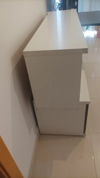 *URGE VENTA*Mueble comedor madera blanco/pizarra
