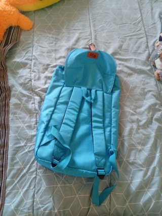 Mochila Neak Peak azul y marrón