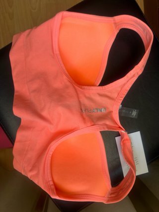 Sujetador deportivo Only naranja fluor
